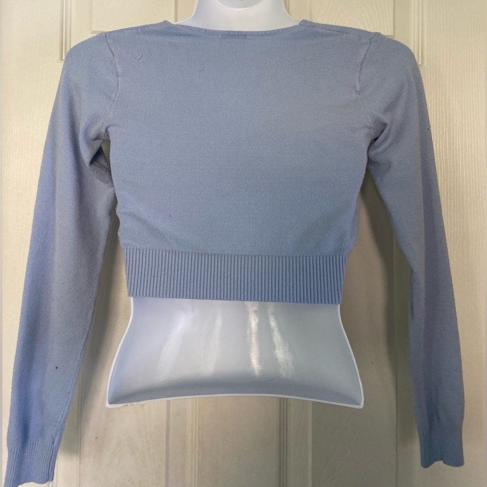 Women's Blue Long Sleeve Top
